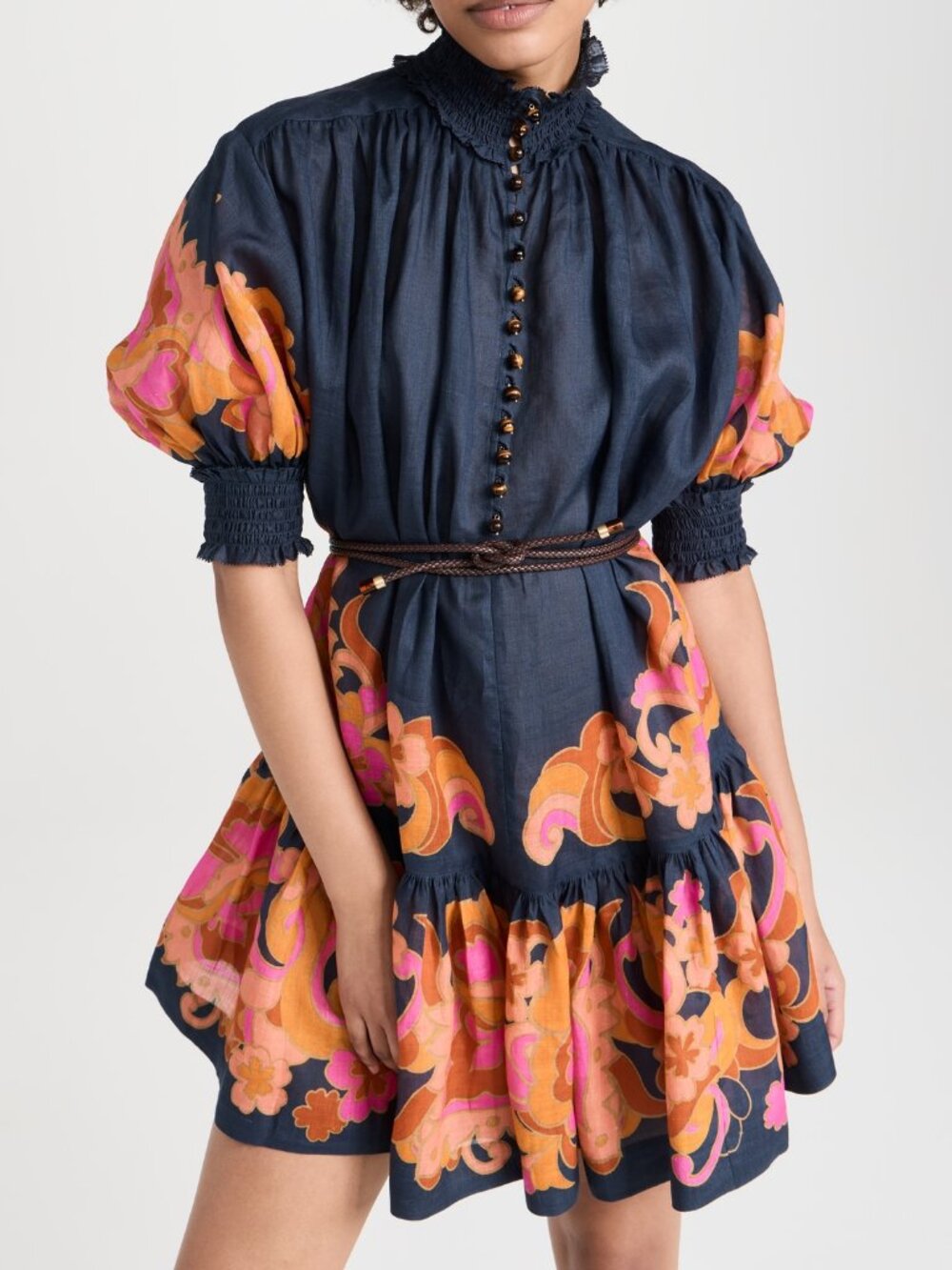 Acadian Belted Lantern Dress - Picture 4 of 13